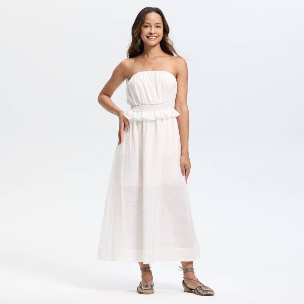 Women's Maxi Tunic Dress - Universal Thread Ivory M
